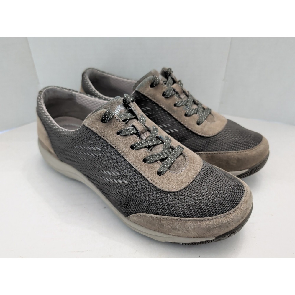 Dansko Womens Hayes Sneakers Gray 4515201020 Leather Lace Up EU 37 US 6.5-7